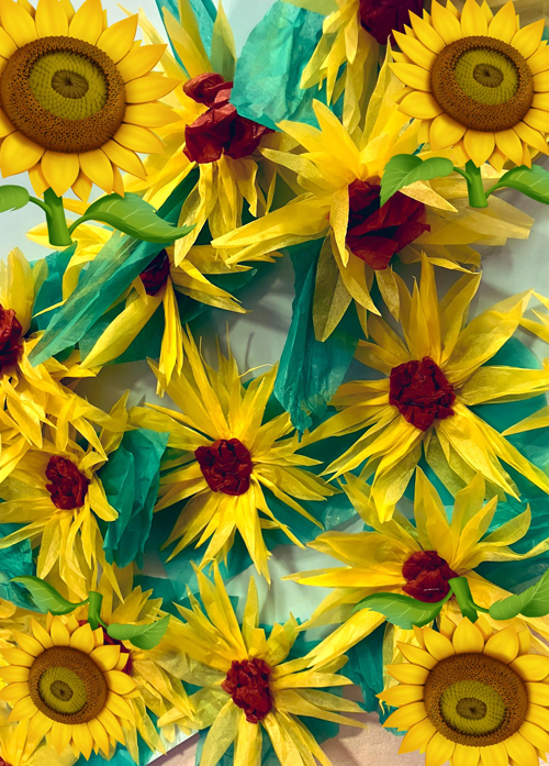 向日葵🌻の飾り付け