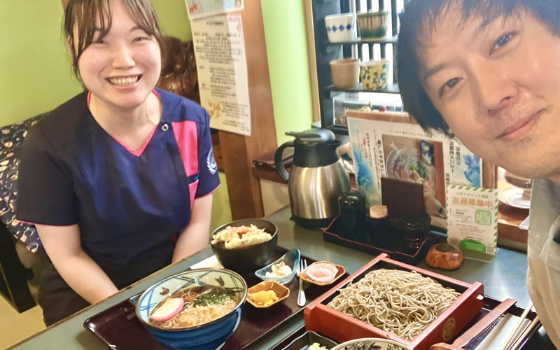 近所の蕎麦屋さんに行きました。