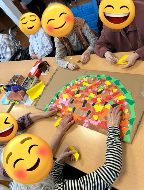 ヒマワリ🌻のちぎり絵