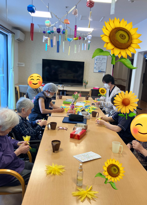 向日葵🌻の飾り付け