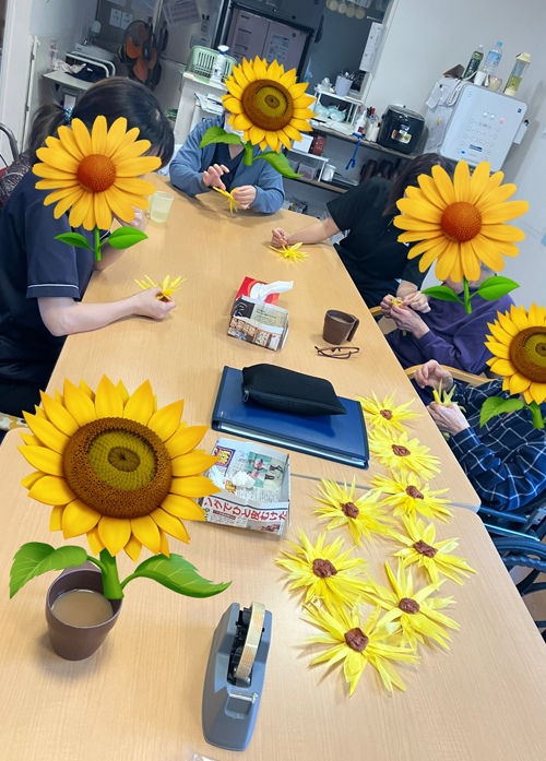 向日葵🌻の飾り付け